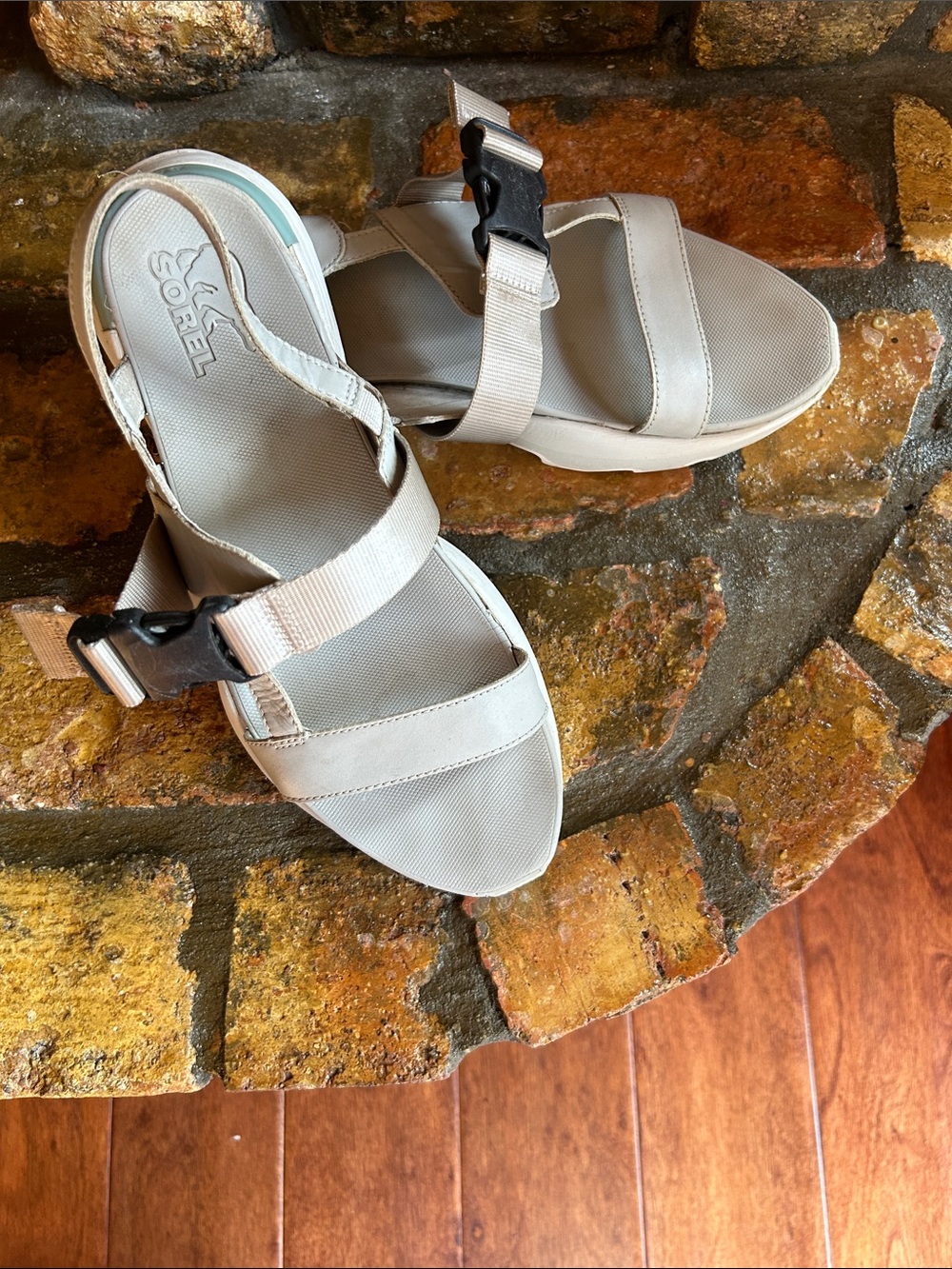 SOREL sandals.